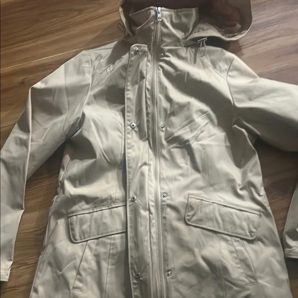 Women's Tan Hooded Jacket - Picture 3 of 11